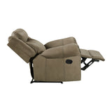 Sorrento Glider Recliner in T101 Brown - Tampa Furniture Outlet