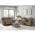 Sorrento Motion Loveseat with Console in T101 Brown – SKU 59928-028-2X | Elements