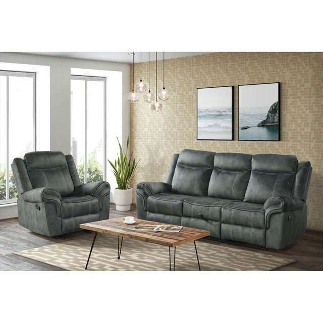 Sorrento Glider Recliner in FB367 Charcoal – SKU 59928-095-1X | Elements