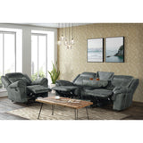 Sorrento Glider Recliner in FB367 Charcoal - Tampa Furniture Outlet