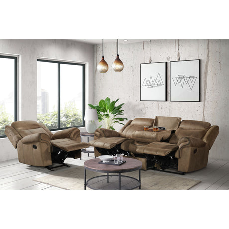 Sorrento Glider Recliner in T101 Brown - Tampa Furniture Outlet
