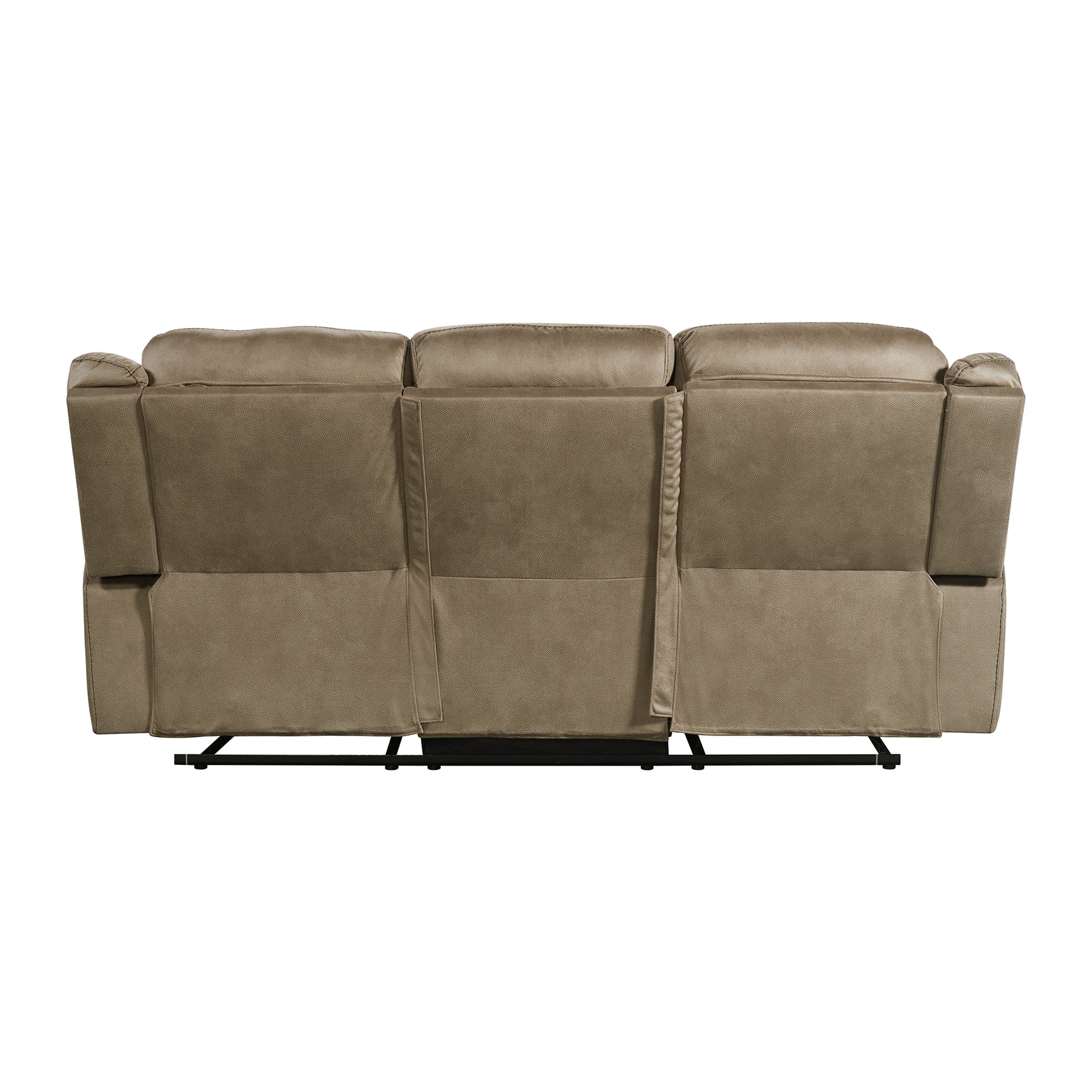 Sorrento Motion Sofa with Dropdown in T101 Brown - Tampa Furniture Outlet