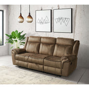 Sorrento Motion Sofa with Dropdown in T101 Brown – SKU 59928-038-2X | Elements