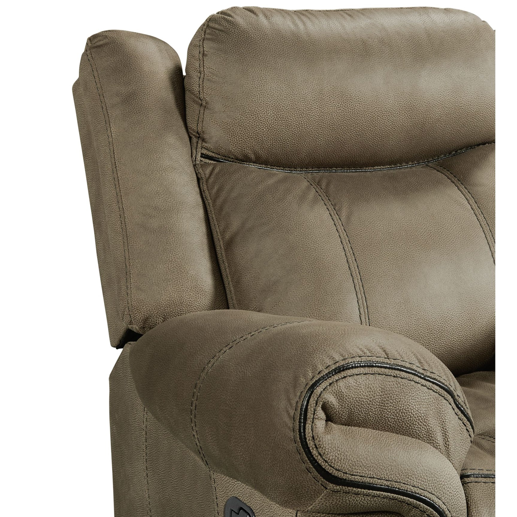 Sorrento Motion Loveseat with Console in T101 Brown - Tampa Furniture Outlet