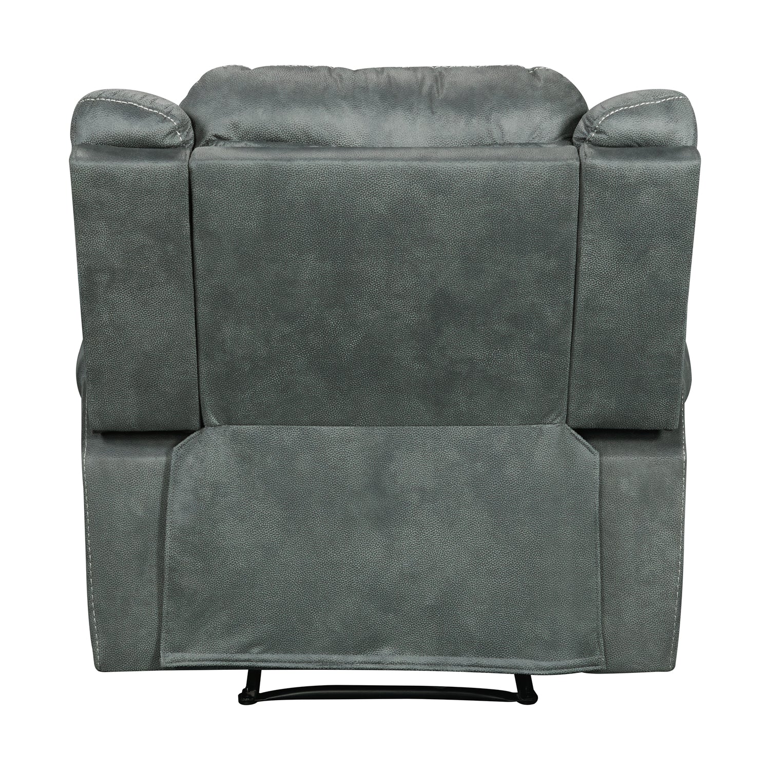 Sorrento Glider Recliner in FB367 Charcoal - Tampa Furniture Outlet