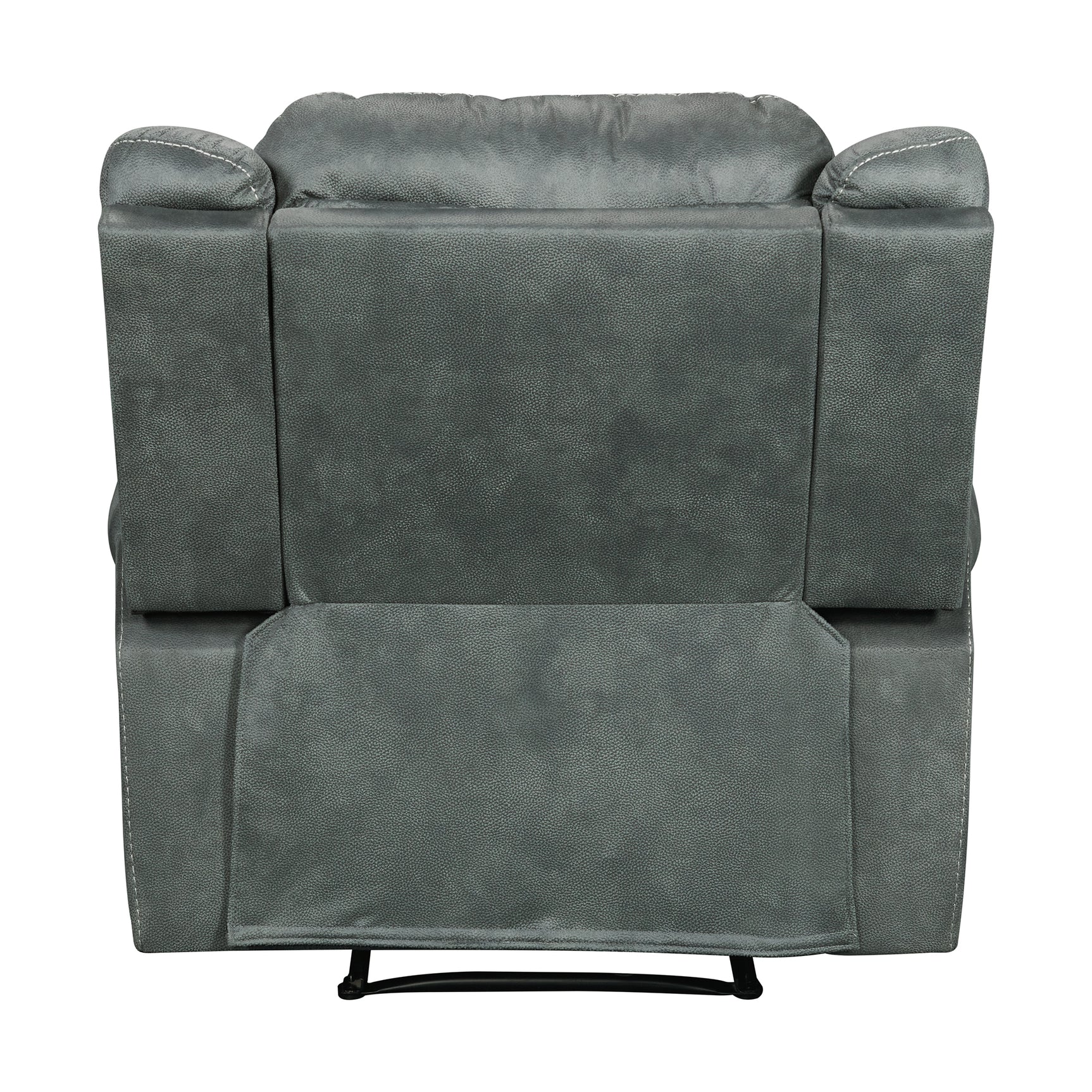 Sorrento Glider Recliner in FB367 Charcoal - Tampa Furniture Outlet