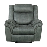 Sorrento Glider Recliner in FB367 Charcoal - Tampa Furniture Outlet
