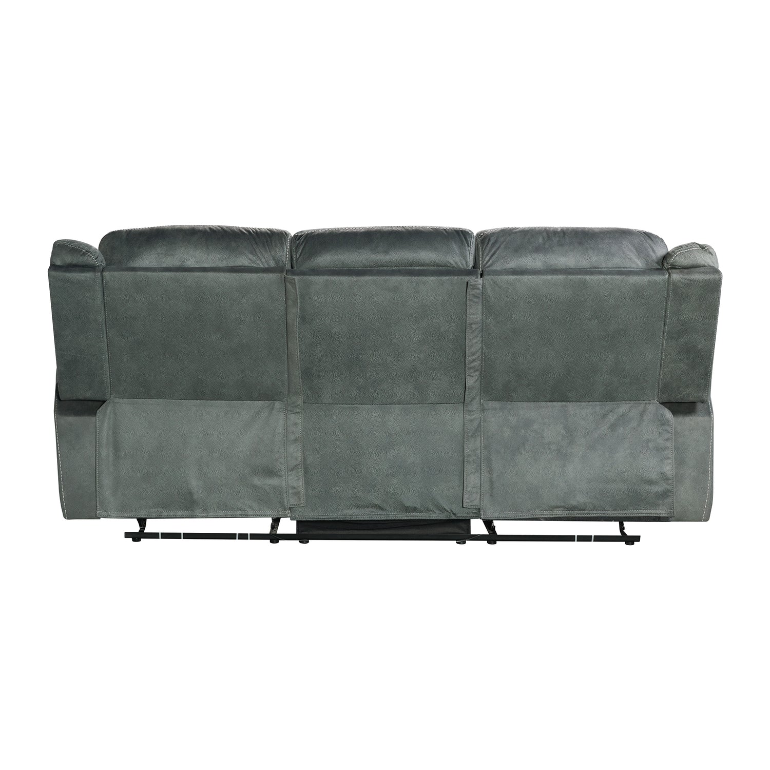 Sorrento Motion Sofa with Dropdown in FB367 Charcoal - Tampa Furniture Outlet