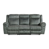Sorrento Motion Sofa with Dropdown in FB367 Charcoal - Tampa Furniture Outlet
