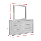 South Bend Dresser and Mirror Set in Black - Tampa Furniture Outlet