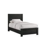 South Bend Twin Bed in Black - Tampa Furniture Outlet
