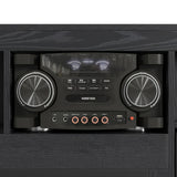 St. Cloud Fireplace with Sound System in Black - Tampa Furniture Outlet