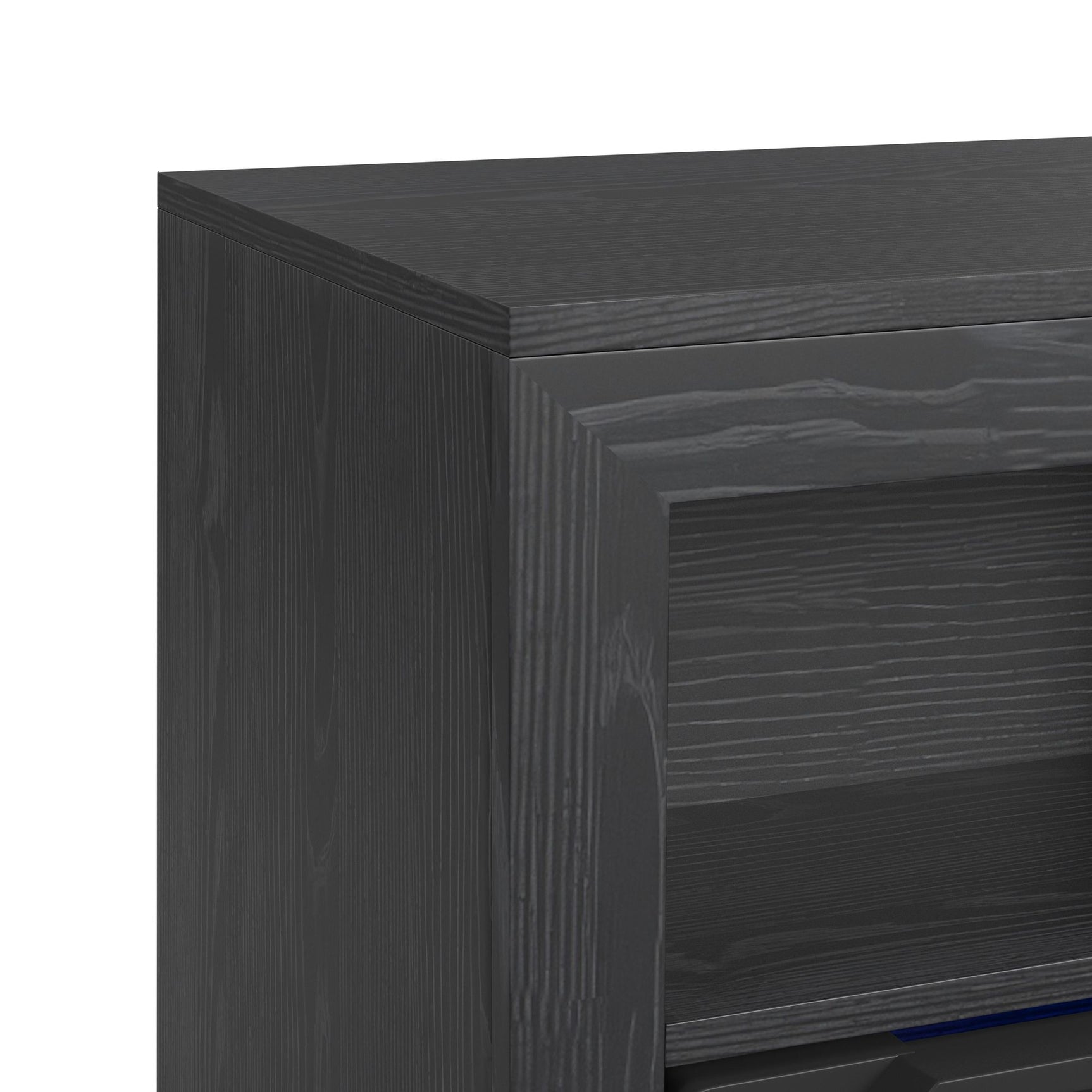 St. Cloud Fireplace with Sound System in Black - Tampa Furniture Outlet
