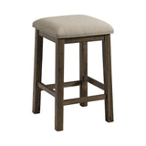 Stone Occasional Bar Table Single Pack Gray Finish (Table + Three Stools)