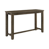 Stone Occasional Bar Table Single Pack Gray Finish (Table + Three Stools)