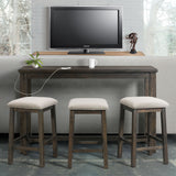 Stone Occasional Bar Table Single Pack (Table + Three Stools) – SKU TST100BTSP | Elements