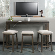 Stone Occasional Bar Table Single Pack (Table + Three Stools) – SKU TST100BTSP | Elements