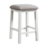 Stone Occasional Bar Table Single Pack in White (Table + Three Stools) - Tampa Furniture Outlet