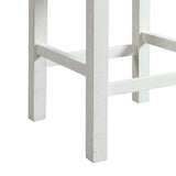 Stone Occasional Bar Table Single Pack in White (Table + Three Stools) - Tampa Furniture Outlet
