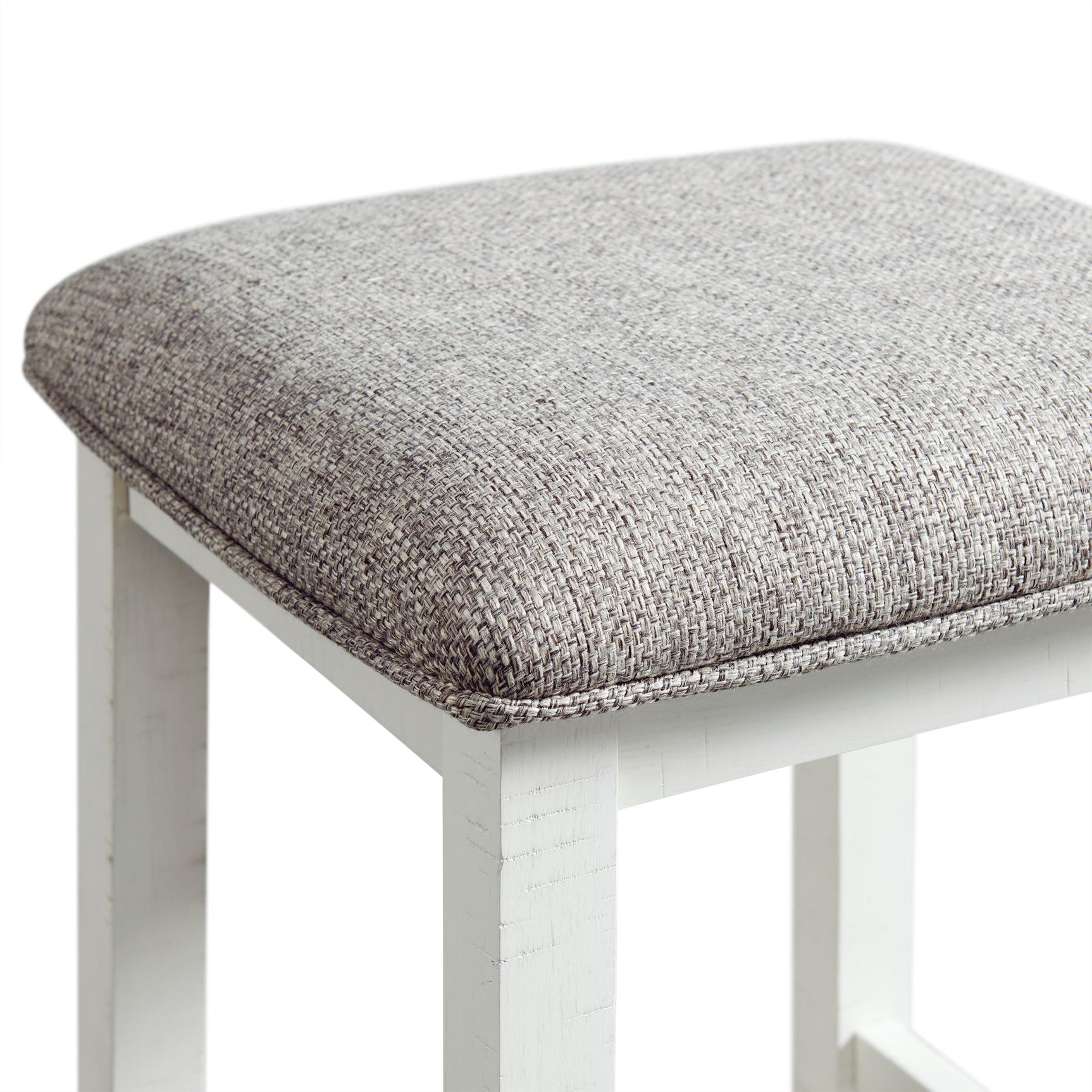 Stone Occasional Bar Table Single Pack in White (Table + Three Stools) - Tampa Furniture Outlet