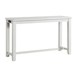 Stone Occasional Bar Table Single Pack in White (Table + Three Stools) - Tampa Furniture Outlet