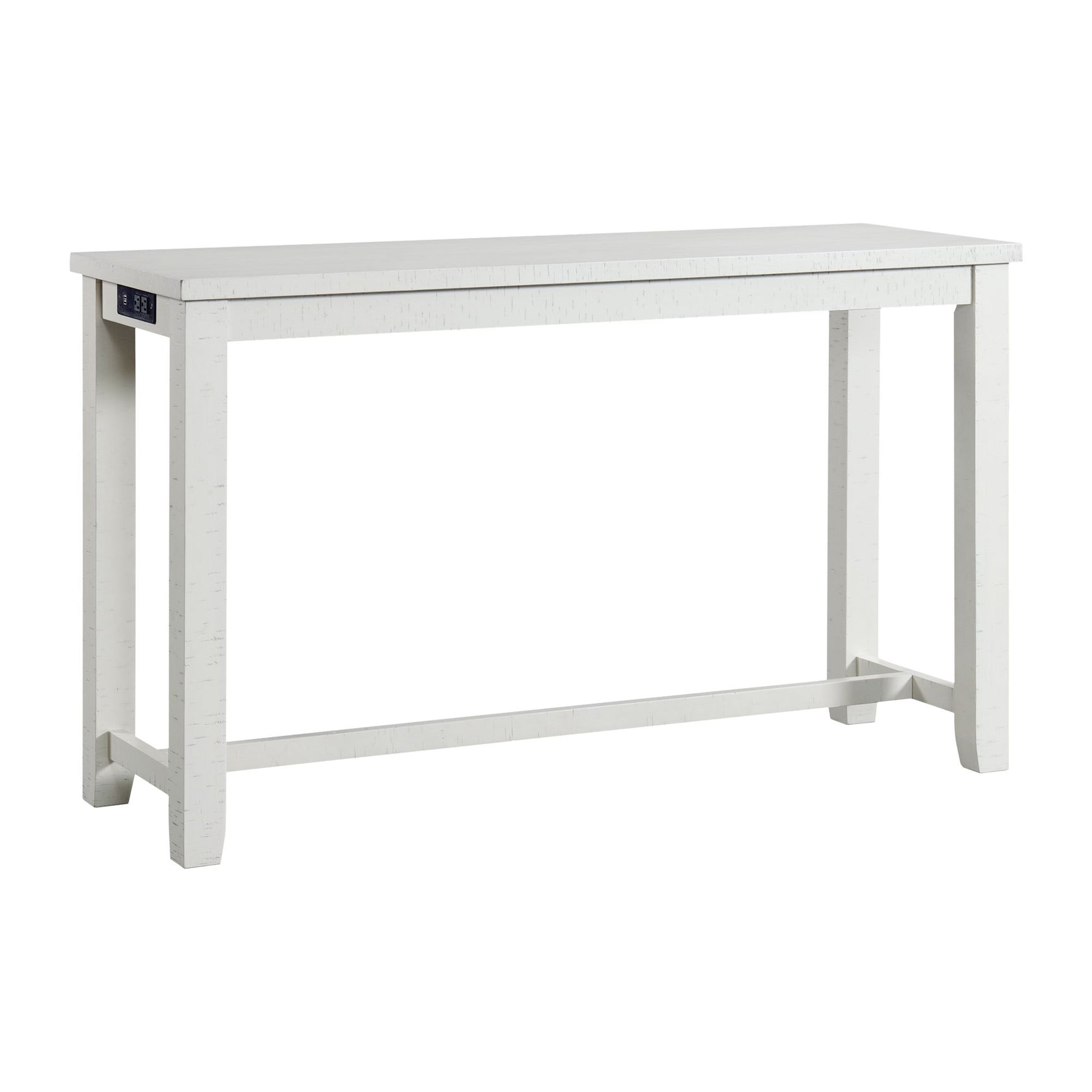 Stone Occasional Bar Table Single Pack in White (Table + Three Stools) - Tampa Furniture Outlet