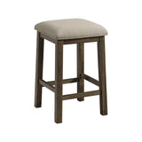 Stone Occasional Bar Table Single Pack Gray Finish (Table + Three Stools) - Tampa Furniture Outlet