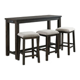 Stone Occasional Bar Table Single Pack (Table + Three Stools) - Tampa Furniture Outlet