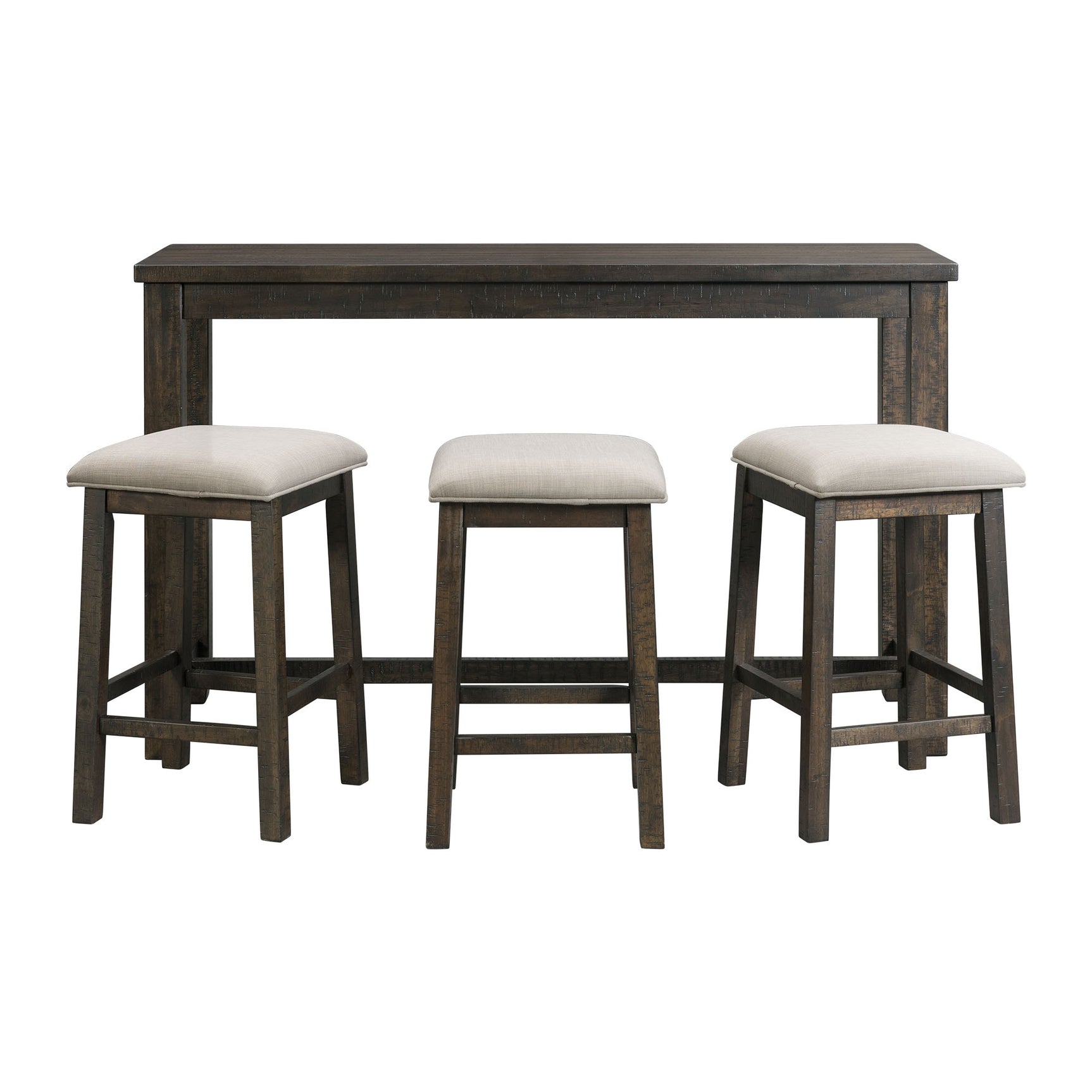 Stone Occasional Bar Table Single Pack (Table + Three Stools) - Tampa Furniture Outlet