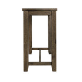 Stone Occasional Bar Table Single Pack Gray Finish (Table + Three Stools) - Tampa Furniture Outlet