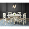 Stone Round Dining Table W/PU Base in White – SKU DST780DT | Elements