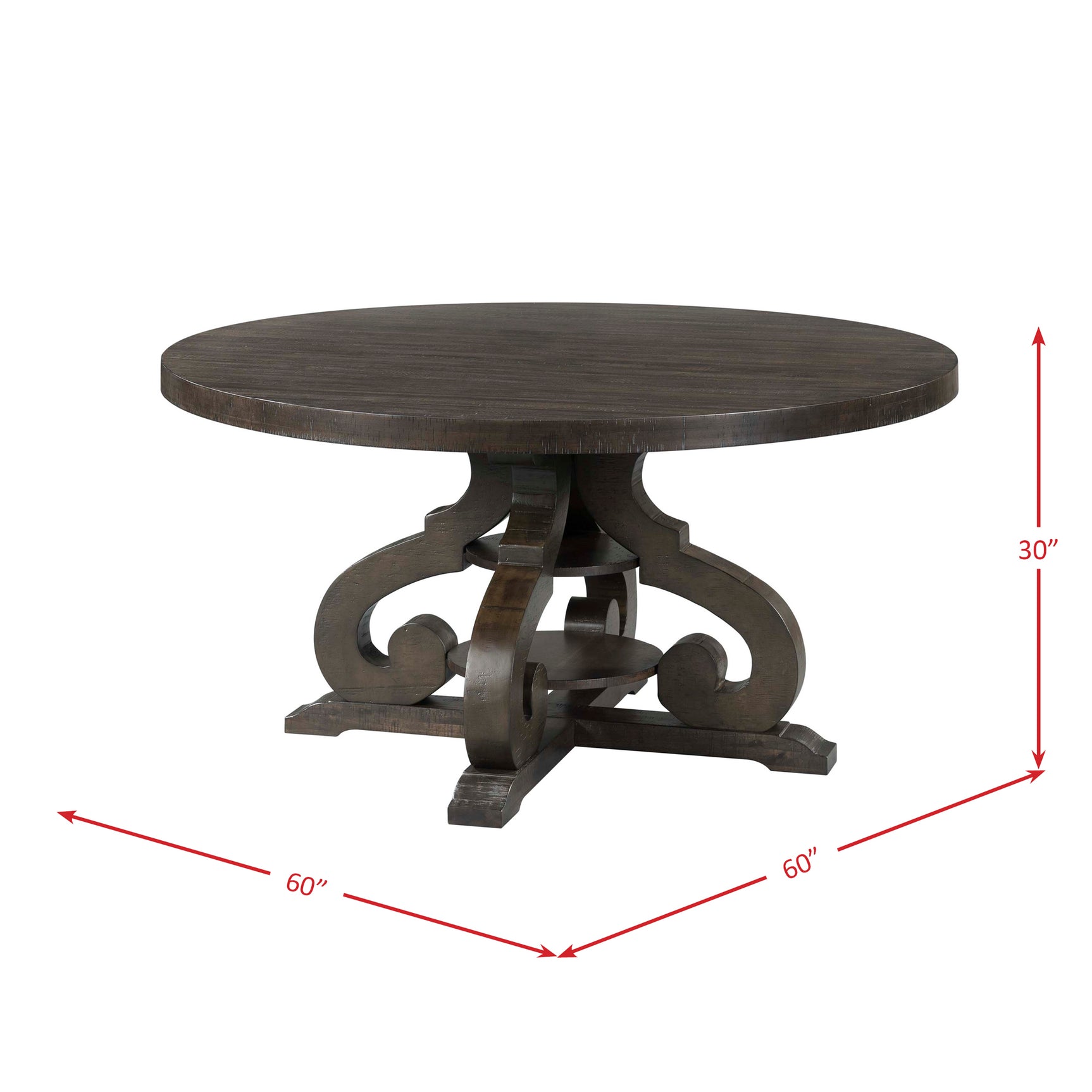 Stone Round Dining Table W/PU Base - Tampa Furniture Outlet