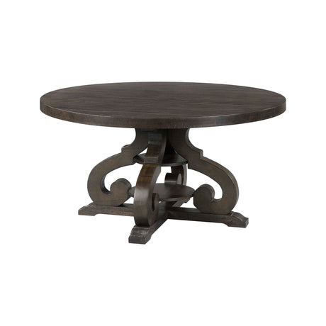 Stone Round Dining Table W/PU Base - Tampa Furniture Outlet