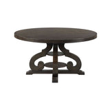 Stone Round Dining Table W/PU Base - Tampa Furniture Outlet