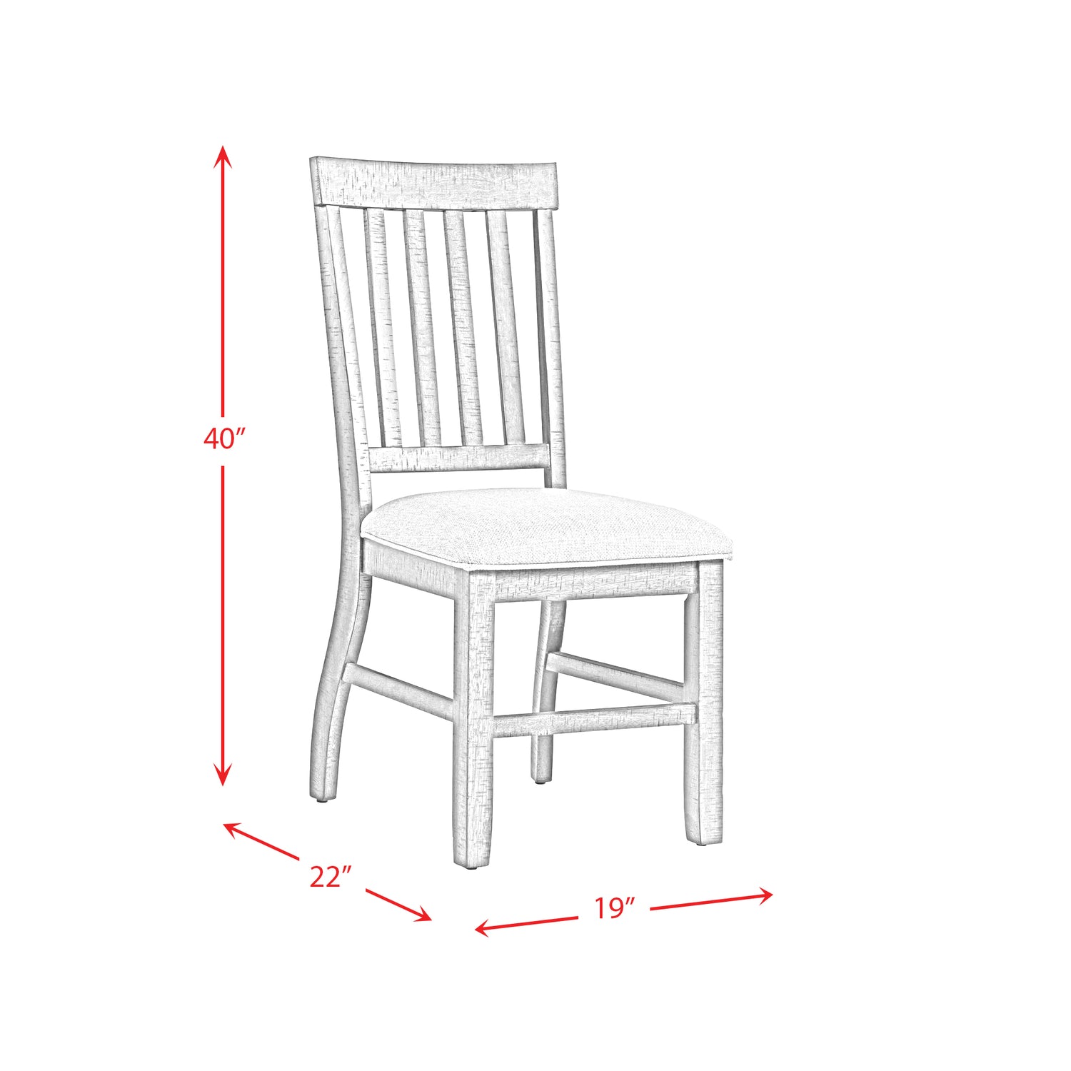Stone Side Chair (2 Per Pack) - Tampa Furniture Outlet