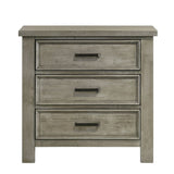 Sullivan 3-Drawer Nightstand in Drift Grey