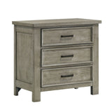 Sullivan 3-Drawer Nightstand in Drift Grey