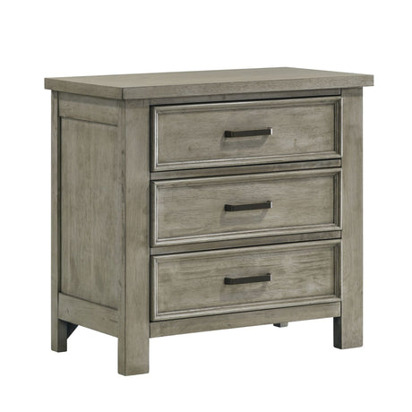 Sullivan 3-Drawer Nightstand in Drift Grey