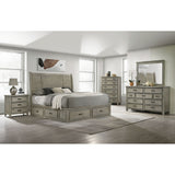 Sullivan King Storage Bed in Drift Grey – SKU SV300KB | Elements