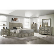 Sullivan King Storage Bed in Drift Grey – SKU SV300KB | Elements