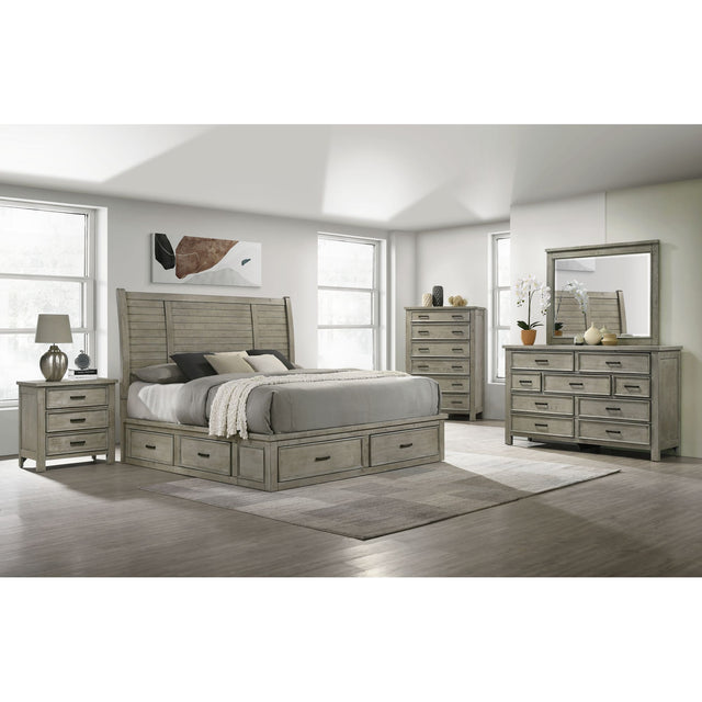 Sullivan 3-Drawer Nightstand in Drift Grey – SKU SV300NS | Elements