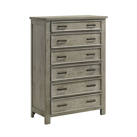 Sullivan 6-Drawer Chest in Drift Grey