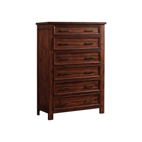 Sullivan 6-Drawer Chest in Rich Cherry - Tampa Furniture Outlet