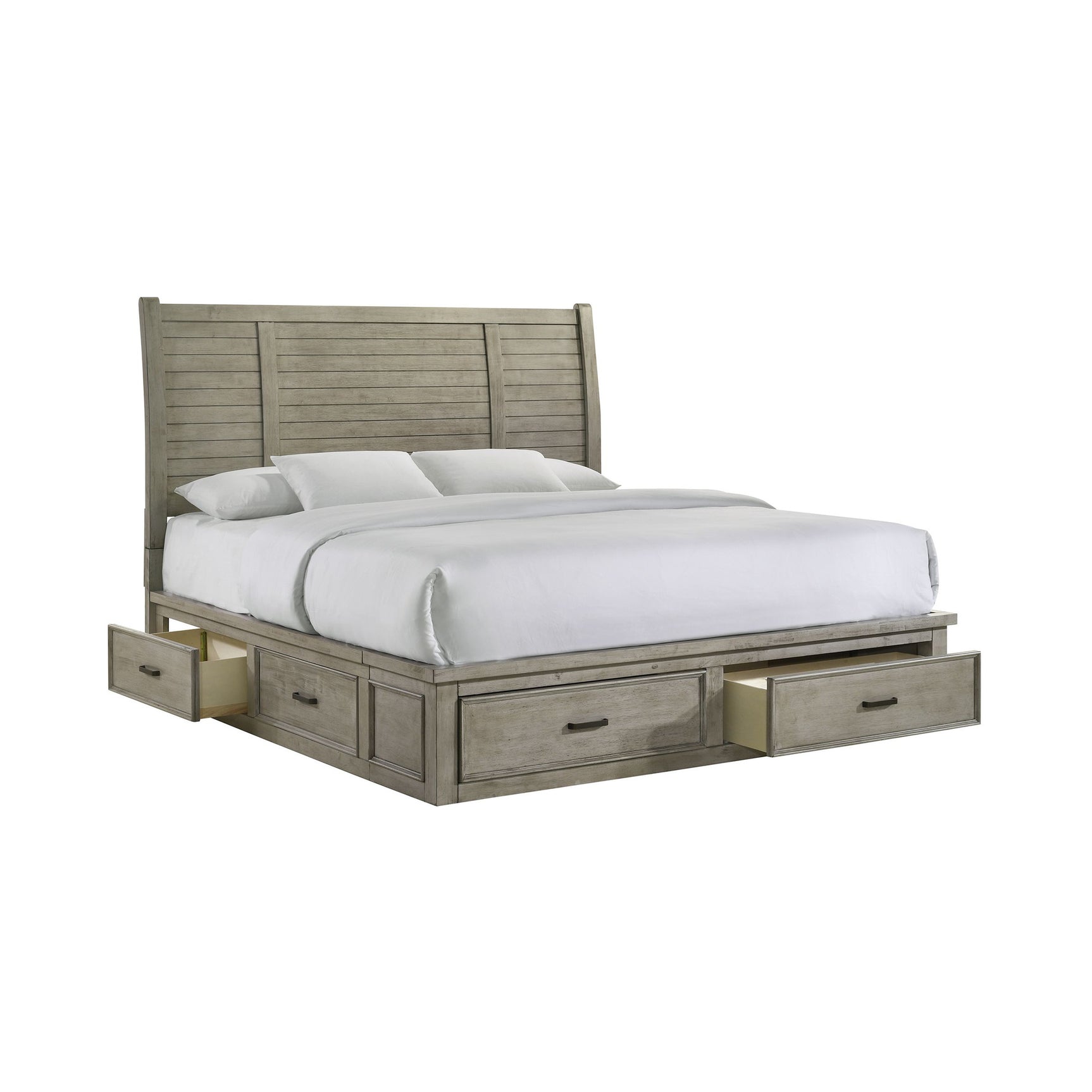 Sullivan King Storage Bed in Drift Grey