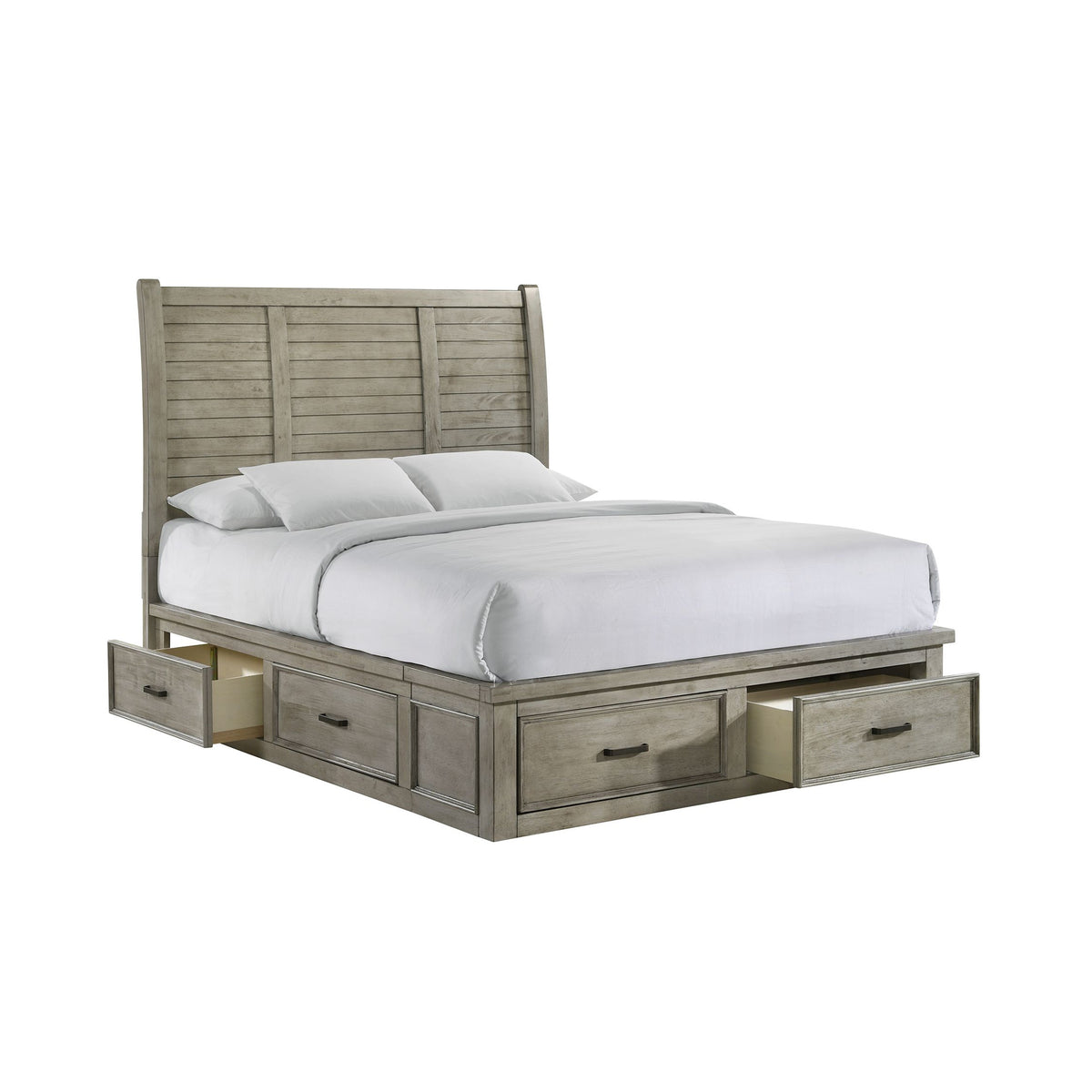 Sullivan Queen Storage Bed in Drift Grey