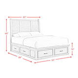 Sullivan Queen Storage Bed in Drift Grey