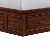 Sullivan King Storage Bed in Rich Cherry - Tampa Furniture Outlet