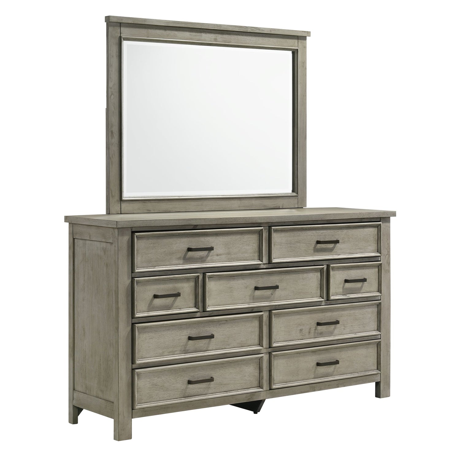 Sullivan Dresser & Mirror Set in Drift Grey - Tampa Furniture Outlet