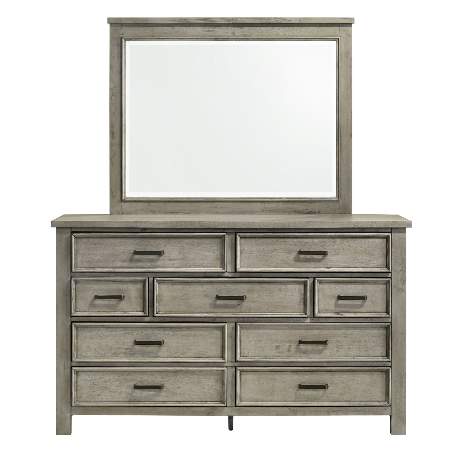 Sullivan Dresser & Mirror Set in Drift Grey - Tampa Furniture Outlet