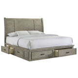 Sullivan King Storage Bed in Drift Grey - Tampa Furniture Outlet